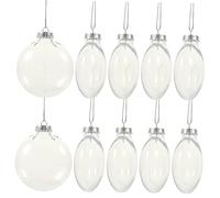 CAXUSD 10Pcs Christmas Tree Decorations Baubles Hanging Ornaments for Xmas Tree Festive Holiday Decor Ideal for Home and Party Decoration