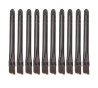 CAXUSD 10pcs Double-ended Eyeshadow Makeup Brush with Nylon Sponge Tips and Stainless Steel Handles Compact Eyebrow and Eye Shadow Applicators for Daily and Professional Use