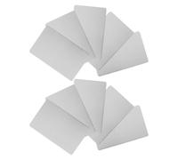 CAXUSD 10PCS Stainless Steel Business Cards for Engraving Blank Metal Name Tags DIY Label for Office House Client Lightweight Printable Plates for Networking and Branding