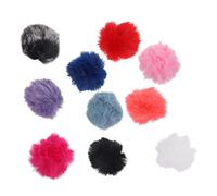 CAXUSD 10pcs Windproof Microphone Cover Colorful Mic Socks Windscreen Muffs for Outdoor Recording