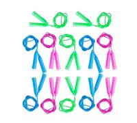 CAXUSD 12pcs Adjustable Jump Ropes for Lightweight Pp Material with Sleek Handle Design, No Burrs, Develops Left and Right Brains, for Outdoors and Sports Training