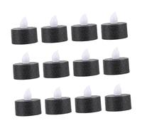 CAXUSD 12pcs Battery Operated Flameless Led Candle Lights Tealight Candles for Romantic Home Decor for Weddings and Parties Non-dazzling Lighting Effect Material