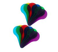 CAXUSD 12pcs Educational Toys for Boys and Girls Translucent Colour Mixing Paddles Learning Aids Safe Abs