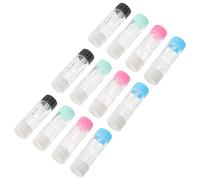 CAXUSD 12pcs Portable Contact Lens Cases with Double Compartment, Lightweight Plastic Storage Box for Eye Lenses, for Daily Hygiene Maintenance and Travel Use