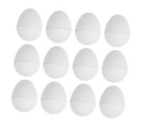 CAXUSD 12pcs Unpainted Paper for Diy Painting Large Unfinished Eggs Easter Decorations Home Fillable Ornaments