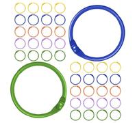 CAXUSD 150pcs Metal Book Binding Rings Mini Binder Rings Bulk for Index Cards Flash Cards Loose-Leaf Clips for Office School Home Organization