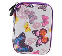 CAXUSD 15grid Boys and Girls Camera Bag Portable Organizer for Digital Photography Cute Boy Girl's Case Mesh Pocket for Accessories for Birthdays and Holidays