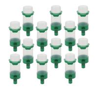 CAXUSD 16pcs Automatic Bird Water Bowls for Small Animals Cage Feeder 60ml Plastic Bird Water Dispenser with Effortless Installation and Automatic Watering for Budgie and Quail
