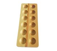 CAXUSD 1pc 12 Egg Tray Organizer Cartons Holder Cooker Pan Can Freezer Bins Eggs Dispenser Kitchen Egg Storage Container Bamboo