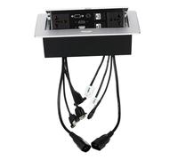 CAXUSD 1Pc Desk Power Socket Pop up Countertop Outlet Power Board Outlets Outlet Mounted Double Socket Recessed Outlet Outlet Extension Wall Mount Conference Table Power Hub Conference