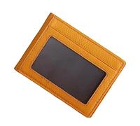 CAXUSD 1pc Practical Leather Cards Holder for Men and Women Multi-Functional Id and Credit Card Organizer and Protective Sleeve for Business and Personal Use