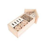 CAXUSD 1pc Wooden Insect House Decorative Bee Habitat for Garden Courtyard Crafted from Nesting Shelter for Bees Butterflies Outdoor Insects