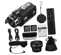 CAXUSD 1set Touchscreen Digital for Vlogging High Definition Camcorder Microphone Lightweight and Portable Design for Beginners and Creative Projects