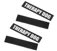 CAXUSD 2 Pairs Reflective Dog Harness Stickers, Therapy Dog Vest Patches with Hook and Loop Fastener, Small Size Pet Vest Patches for Walking and Training