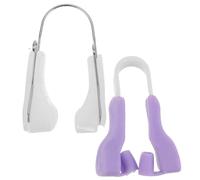 CAXUSD 2 Pcs Soft Silicone Nose Shaper Lifter Clips for Nose Beautification and Snore Reduction Comfortable and Easy to Use Suitable for Nighttime and Daily Wear