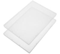 CAXUSD 2 Pcs Transparent Birth Certificate Organizer Box Clear Plastic Document Storage for Citizenship Papers Photos Home School Hospital Filing System