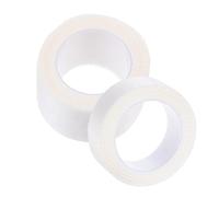 CAXUSD 2 Pcs White Silk Tape with Low Sensitization and Secure Gauze Fixing, Breathable and Easy Tear Dressing Tape for Wound Care at Home or Hospital
