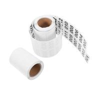 CAXUSD 2 Rolls Inventory Number Stickers Self-Adhesive Consecutive Labels for Warehouse Product Tracking and Management Versatile Decals for Logistics Production and Inventory Control