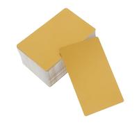 CAXUSD 200pcs Gold Aluminum Metal Blank Business Cards for Laser Engraving Ultra-Thin Metal Sheets for Name Plates Tags and DIY Event Card Making