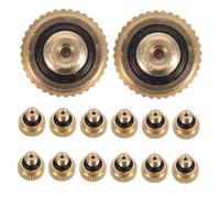 CAXUSD 20pcs Brass Low Pressure Atomizing Nozzles for Garden Cooling and Humidification Precision Spray Misting Nozzles for Dust Suppression and Air Quality Improvement Even Mist
