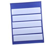 CAXUSD 20Pcs Desktop Pocket Chart Double Sided Self Standing Teaching Display Board with White Blank Cards Small Tabletop Calendar Holder for Classroom and Educational Use