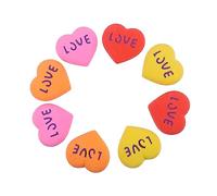 CAXUSD 20Pcs Lovely Heart Shape Rubber Eraser Creative Small Eraser for Children Easy to Carry and Erase Handwriting First Day of School Supplies