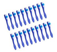 CAXUSD 20pcs Mini Prison Toothbrushes 9.5cm Soft Bristle Small Oral Cleaning Brushes Portable Supplies for Correctional Facilities and Mental Health Units