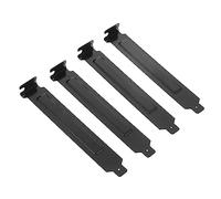 CAXUSD 20pcs Pci Slot Cover Blanking Plate for Pc Case Dustproof Metal Shield Vented Chassis Bits for Computer Accessories Black