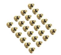 CAXUSD 24pcs Brass Low-Pressure Atomizing Misting Nozzles for Garden Hose Sprayer Even Mist Distribution Brass Construction for Cooling Watering and Irrigation Systems