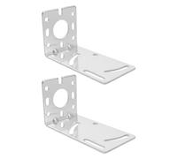 CAXUSD 2pcs Adjustable L Shaped Antenna Mount Bracket for Pole Aluminium Antenna Mast Clamp with Wind Resistant Stability and Versatile Compatibility for Outdoor Panel Installation