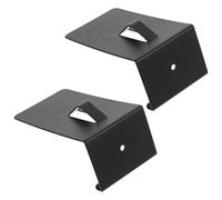 CAXUSD 2pcs Black Iron Lock Box Door Hook Bracket for Home Use with Simple Installation and Discreet Design, the Door Frame Mount for Spare Keys and Key Lock Boxes