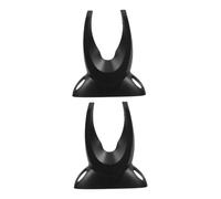 CAXUSD 2pcs Black Plastic Barcode Scanner Stand with Wall Mounted Bracket and Stable Base, Resistant to Damage, Suitable for Supermarkets and Retail Stores