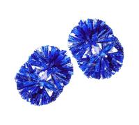 CAXUSD 2pcs Cheerleading Pom Poms with Pe Material and High Durability, Reusable Cheerleader Props for School Events and Square Dancing, Compact and Lightweight Handheld Accessories