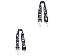 CAXUSD 2pcs Crossbody Wide Shoulder Strap Adjustable Snowflake Style Bag Strap for Girls Soft Compatible Tote Bags and Handbags Easy to Install