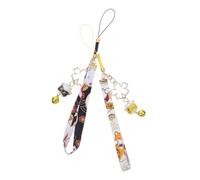 CAXUSD 2pcs Cute Cat Bell Keychain Maneki Neko Charm Japanese Style Decor for Home Car Phone Keychain
