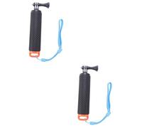 CAXUSD 2pcs Dive Buoy Pole Floating Handheld Stick Floaty Handle Cameras Compact Orange Dual Camera Support Essential Water Sports Accessory