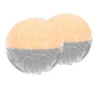 CAXUSD 2pcs Dog Chew Balls Rubber Teeth Cleaning Multi-functional Squeaky Balls for Interactive Play and Dental Care Suitable for Dogs