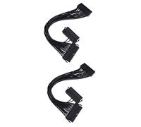 CAXUSD 2pcs Dual Power Supply Power Cord Cable for Motherboard for Building and Upgrades
