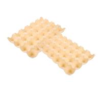 CAXUSD 2pcs Egg Container Storage Box with Stackable and Slim Compact Design, Made of Sturdy Pp Material, Protects Eggs and Not Easy to Deform, for Kitchen and Refrigerator Organization