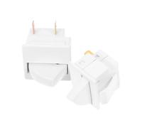 CAXUSD 2pcs Fridge Door Light Control Switches for Refrigerator Replacement, Universal 2-pin Design with Plastic and Metal Material, Suitable for Beverage Fridge Door Light Accessories