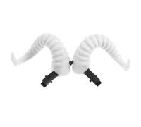 CAXUSD 2pcs Halloween Sheep Horns Hairpin Devil Horn Hair Band Gothic Hairpins Ram Hair Barrette for Cosplay