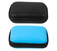 CAXUSD 2pcs Hard Drive Case Protective Storage Box for Carrying Case Cable Organiser Box for Travel and Office Use