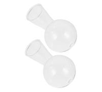 CAXUSD 2pcs Hydroponic Glass Vases for Plants and Flowers Creative Bulb-shaped Transparent Garden Plant Pots DIY Hydroponic Flower Holders for Home Desktop Decoration