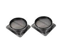 CAXUSD 2pcs Kitchen Range Hood Base Non-return Valve Pp Material Easy Install Modern Kitchen Accessory