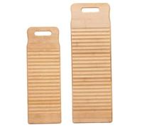 CAXUSD 2pcs Mini Washboard Bamboo Washing Board for Laundry Hand Wash Clothes Manual Scrubbing Tool for Home Use