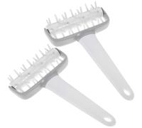 CAXUSD 2pcs Pizza Dough Docker Roller Pin Set White Pp Material with High Hardness for Baking, Prevents Bubbles in Pastry Dough, Bread Baking Tool for Home Kitchen