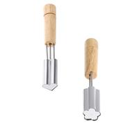 CAXUSD 2pcs Premium Stainless Steel Cookie Cutters Heart and Flower Shapes Baking Accessory Reusable Biscuit Molds for DIY Pastry Fruit Vegetable Stamps Easy to Clean for Home