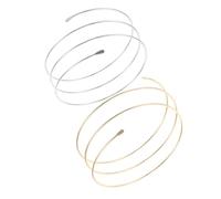CAXUSD 2Pcs Punk Hollow Metal Arm, Layered 4-Tier Spiral Upper Arm Bracelets for Women, Stackable Gold and Silver Boho Festival Bangle Jewelry