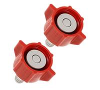 CAXUSD 2pcs Red Plastic Bib Connector Adapter 3/8" for Sparkling Water Machine Carbonated Drink Maker Fitting Compatible with Beverage Bag Soda Machine Conversion