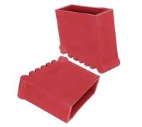 CAXUSD 2pcs Rubber Foot Pads for Step Ladder and Extension Ladder, Anti-Slip Safety Covers with 8.1x3cm Inner Size, Sturdy Rubber Material for Floor Protection and Extended Lifespan,